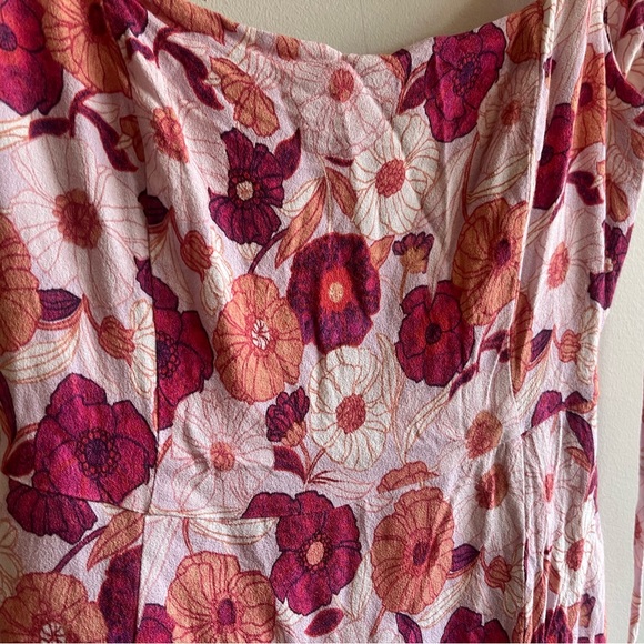 Mini Floral Back Tied Dress - Pink Floral - Wilfred - Size 6 - Picture 2 of 5